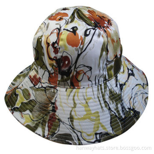 New Style All-over Printing Fabric Fashionable Floppy Hat